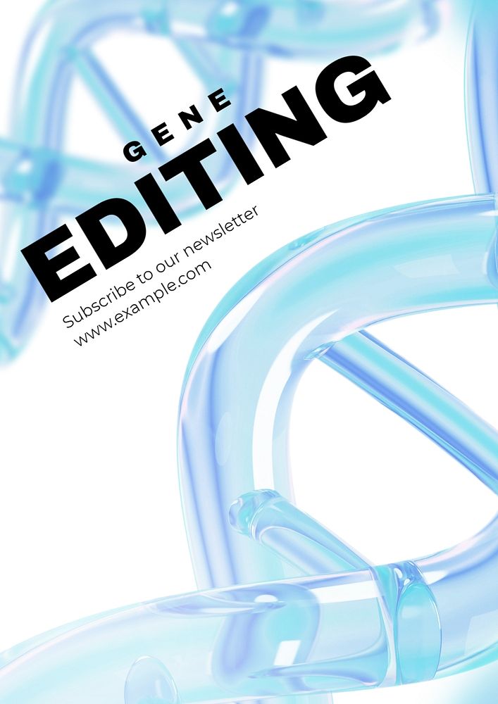 Gene editing poster template