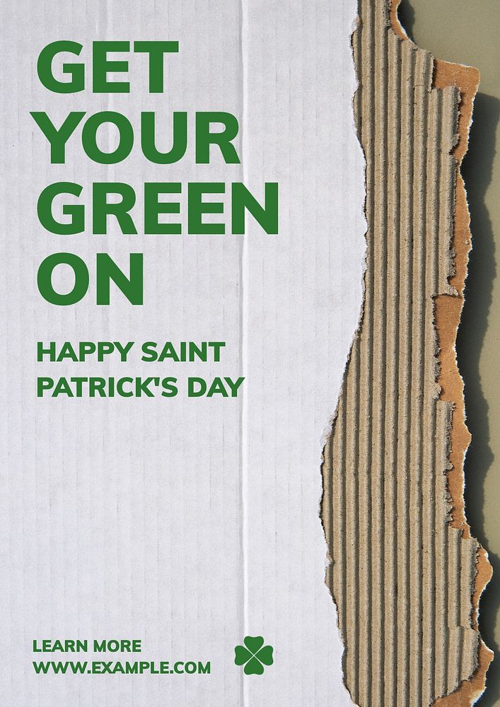 St. patrick's day poster template