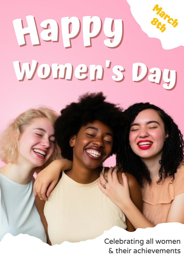 Women's day poster template