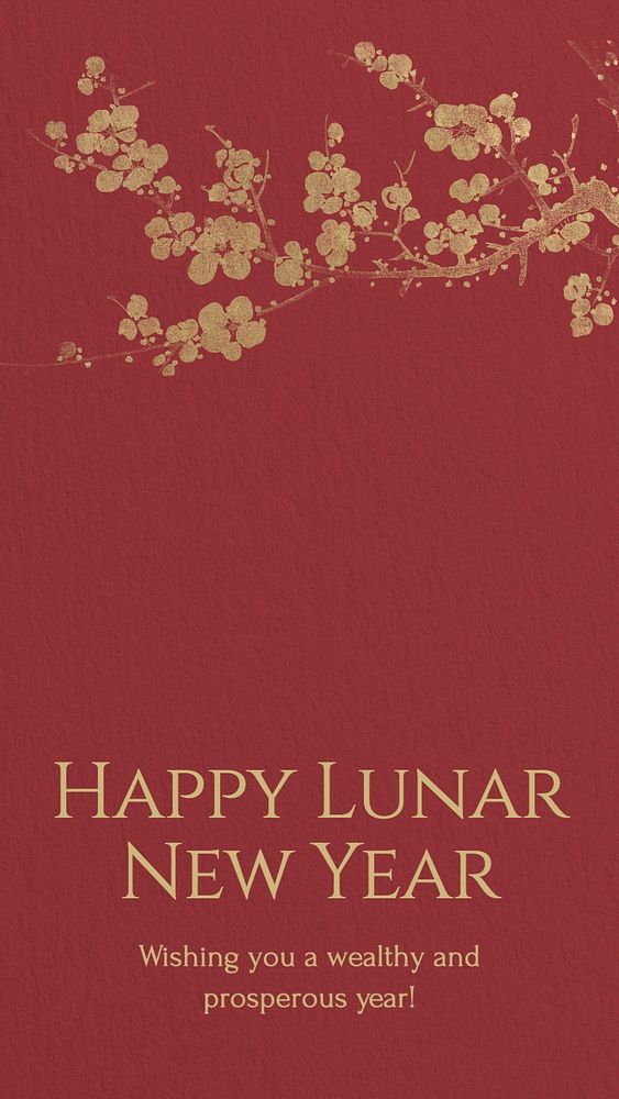 Lunar New Year Facebook story template