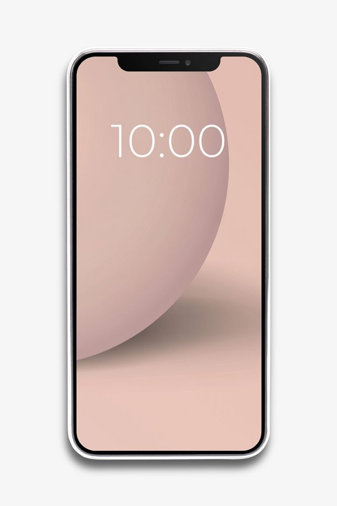 Phone screen mockup, editable digital device