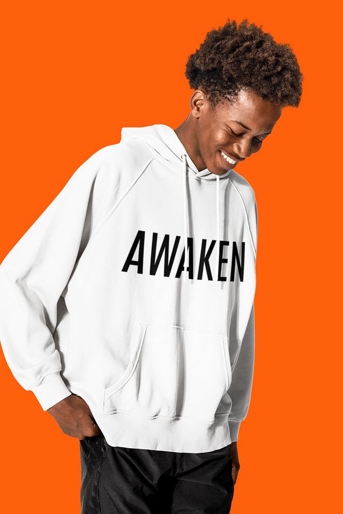 Hoodie mockup, editable apparel design 