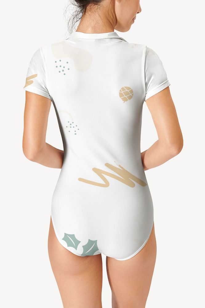 Swimsuit mockup, Summer women's apparel