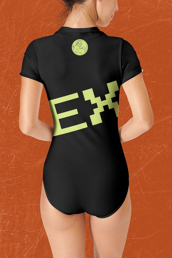 Swimsuit mockup, Summer women's apparel