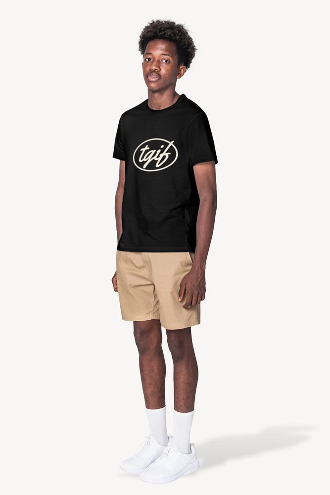 Teen's tee editable mockup