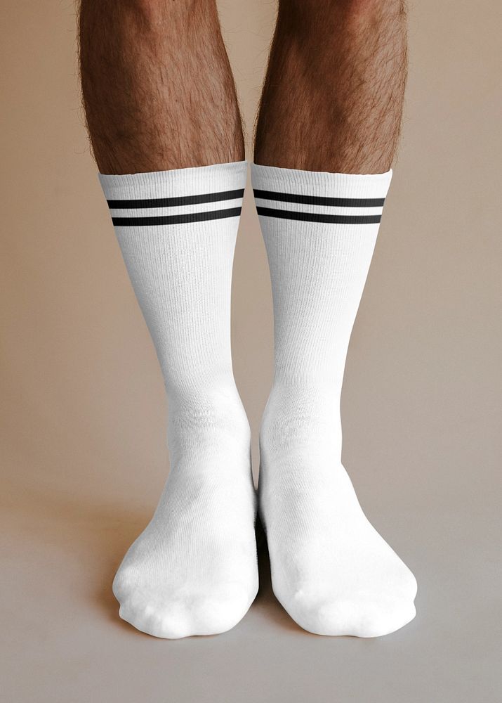 Socks mockup, editable design