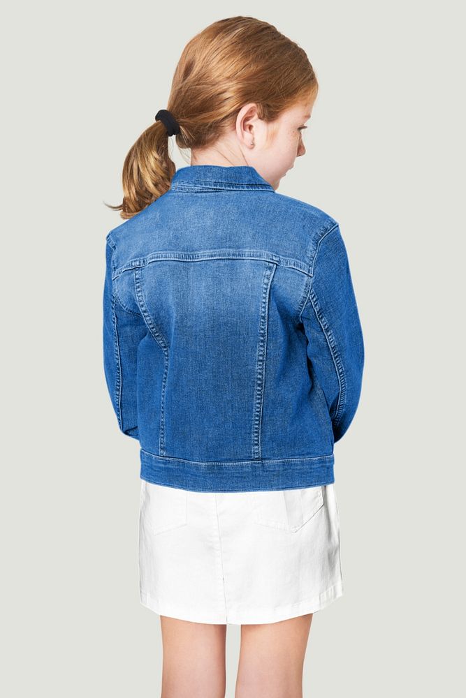 Jeans jacket editable mockup, fashion & apparel