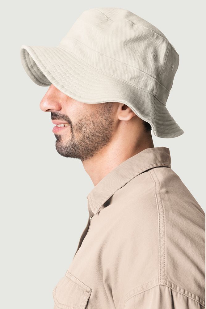 Bucket hat mockup, editable headwear