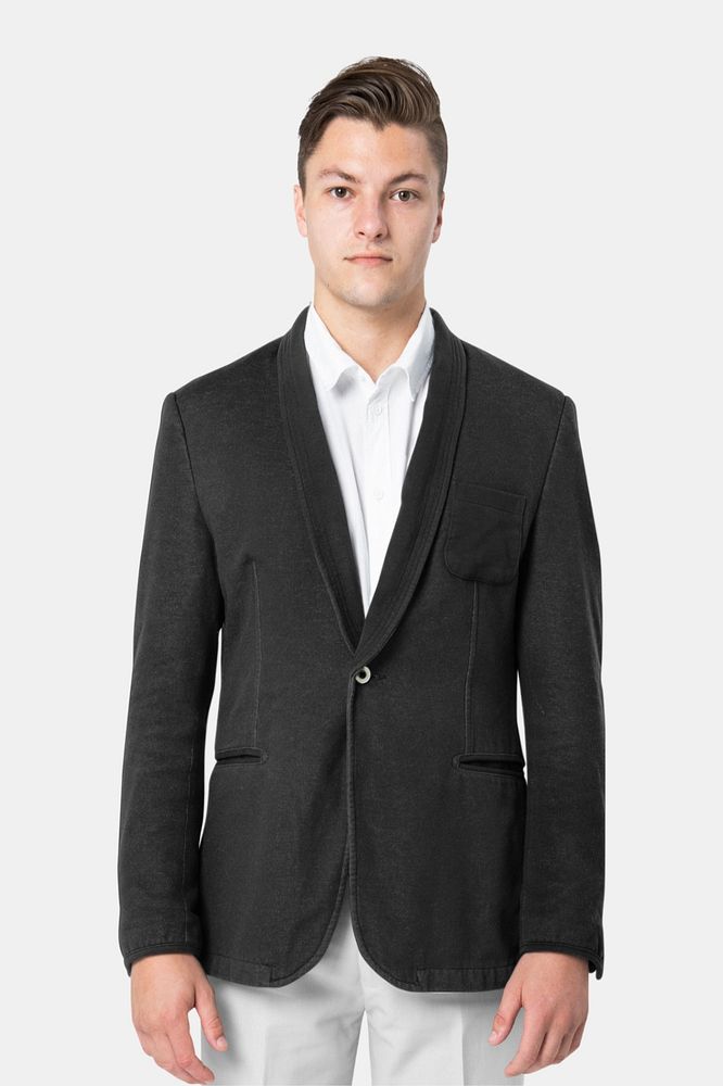 Men's suit mockup, editable formal wear design