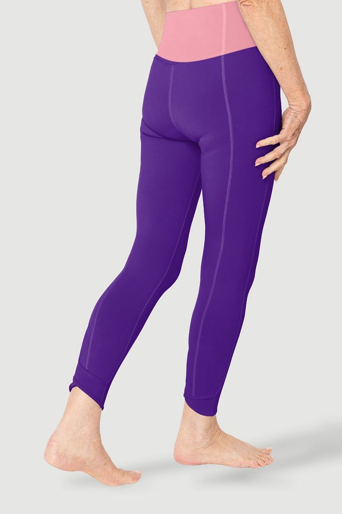 Women's sports leggings mockup, editable active wear design