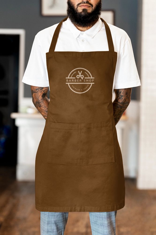 Apron mockup, editable design