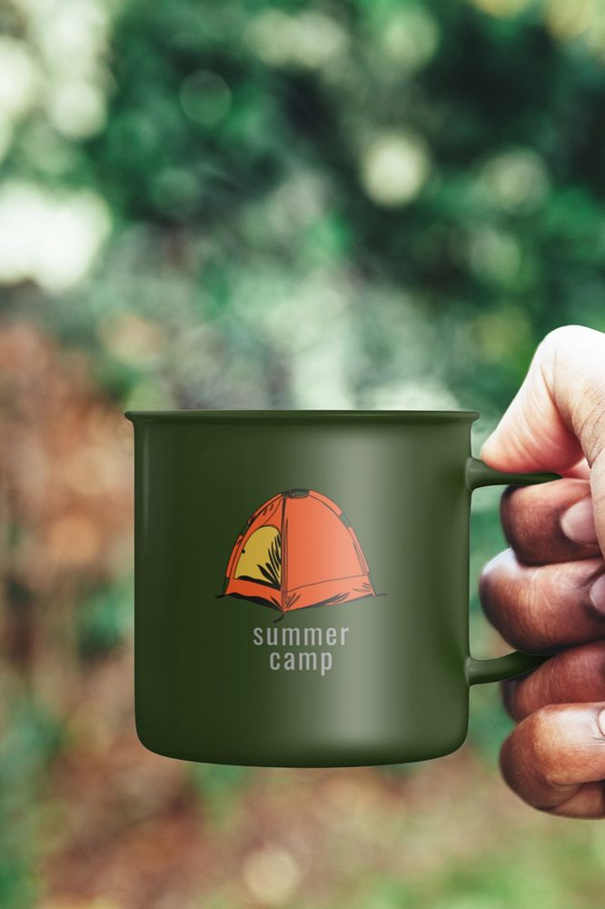 Coffee mug mockup, editable design