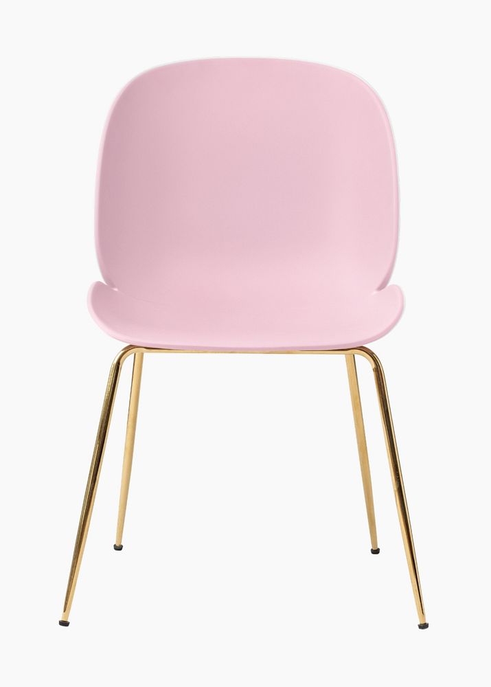 Pink modern chair mockup, editable design