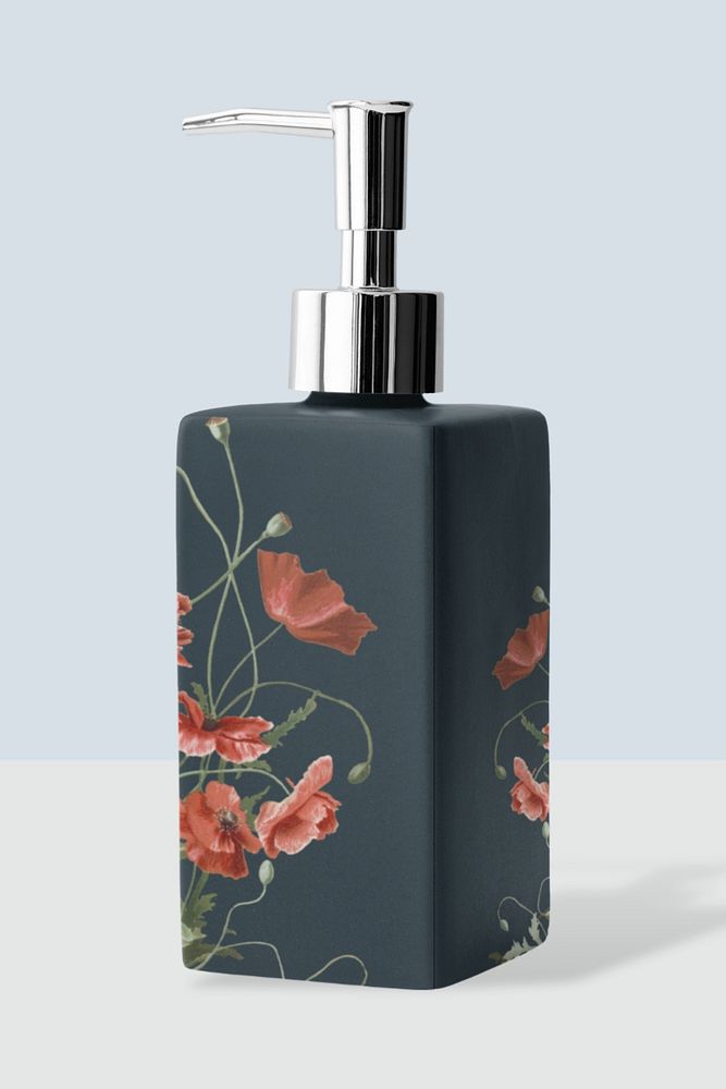 Soap pump bottle mockup, editable design