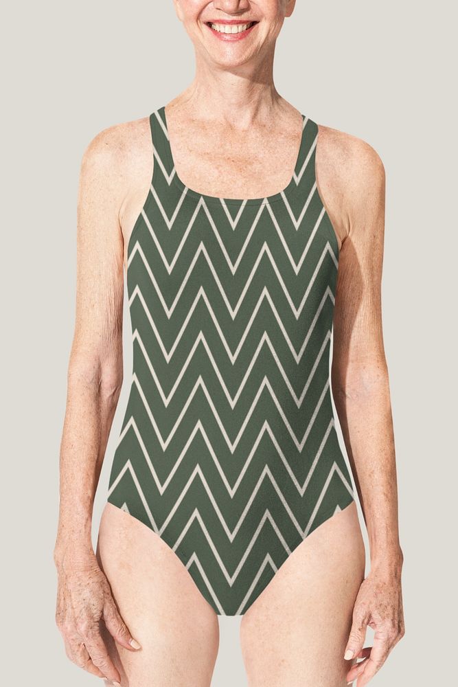 Women's swimsuit editable mockup