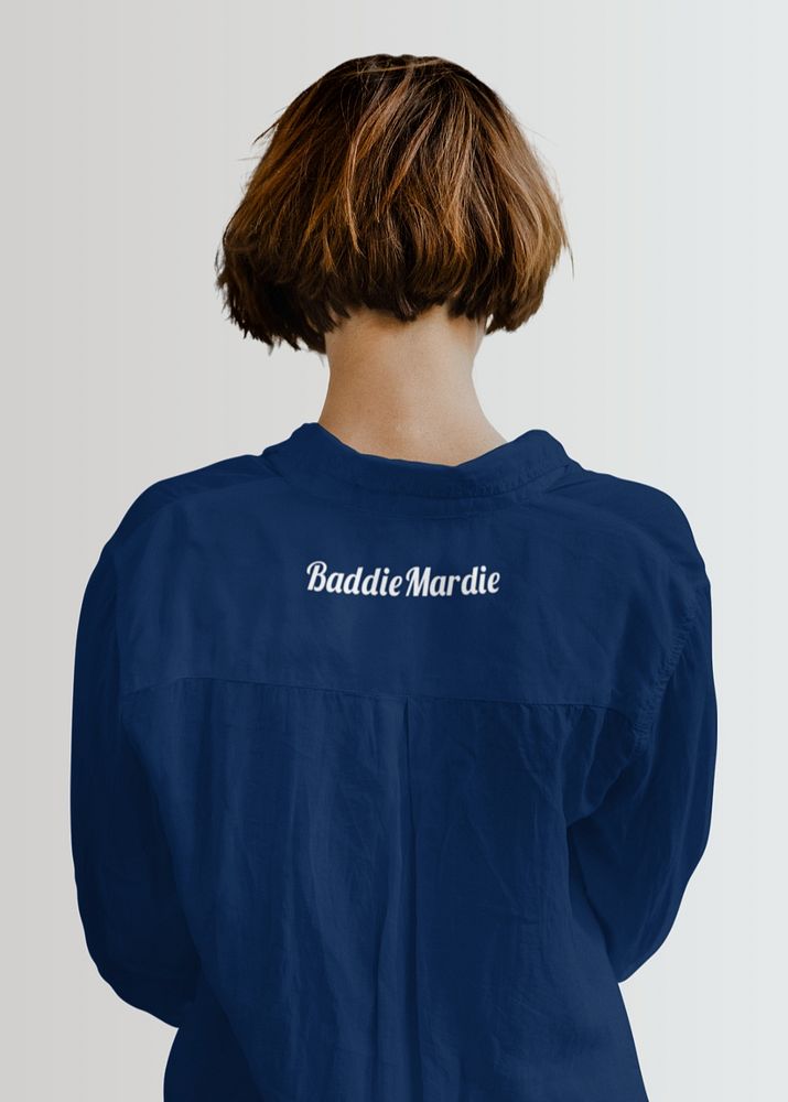 Women's shirt mockup, editable fashion