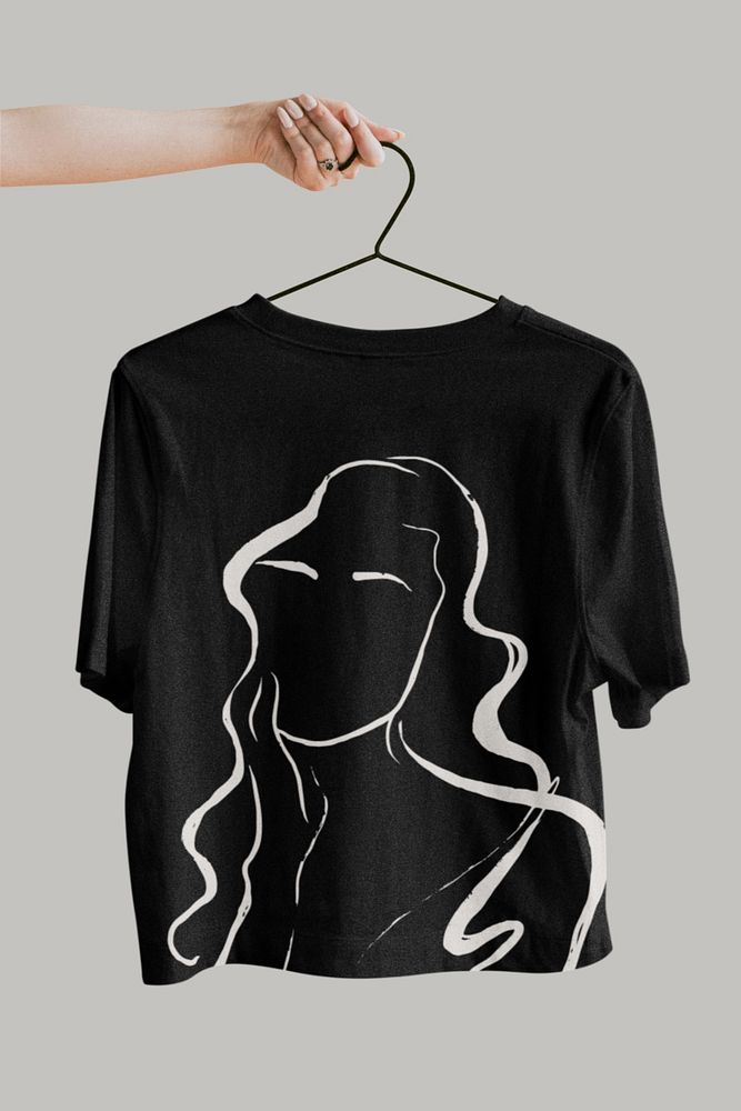 T-shirt editable mockup, fashion design