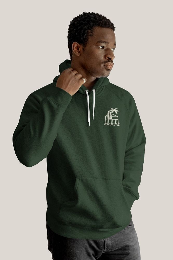 Men's hoodie mockup, editable design