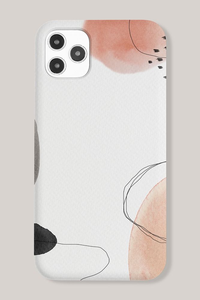 Editable phone case mockup, aesthetic design