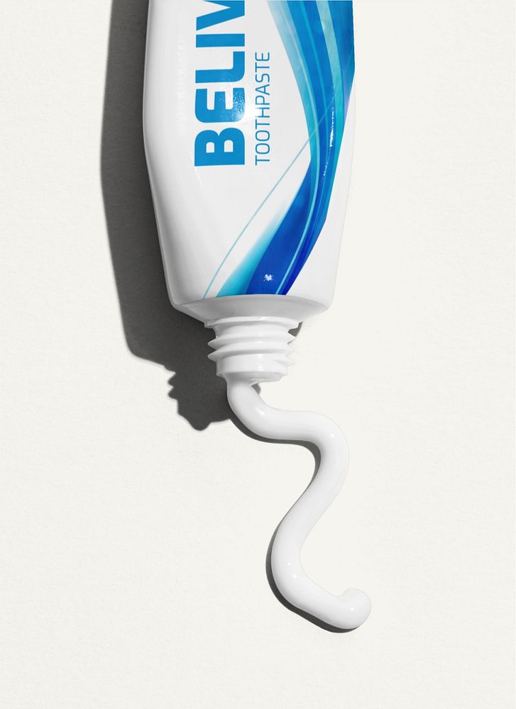 Tube packaging mockup, editable design
