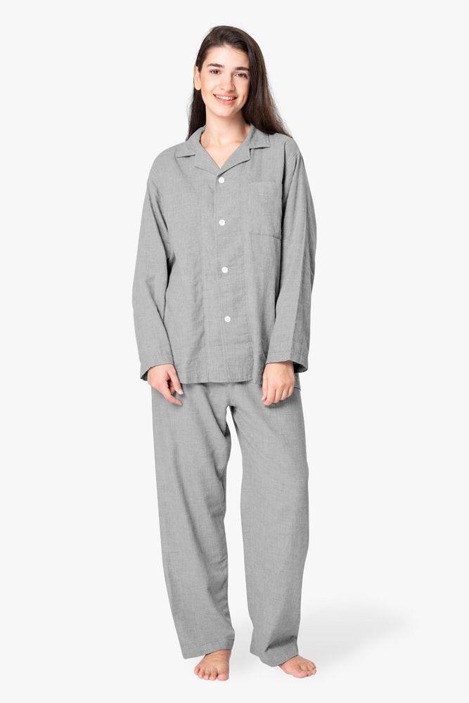 Women's pajamas mockup, editable nightwear apparel design