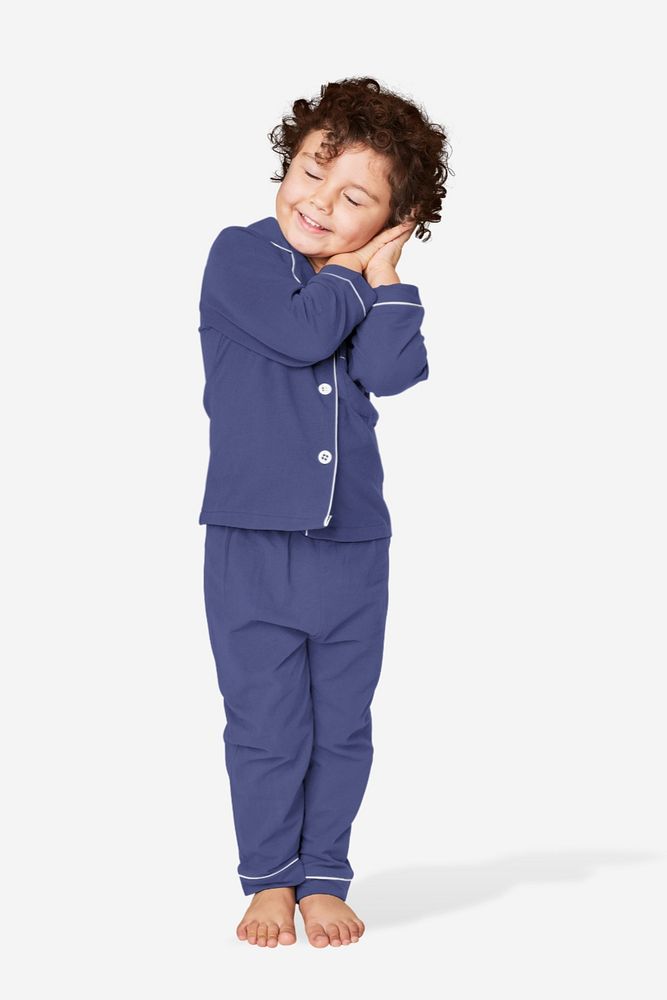 Kid's pajamas mockup, editable nightwear apparel