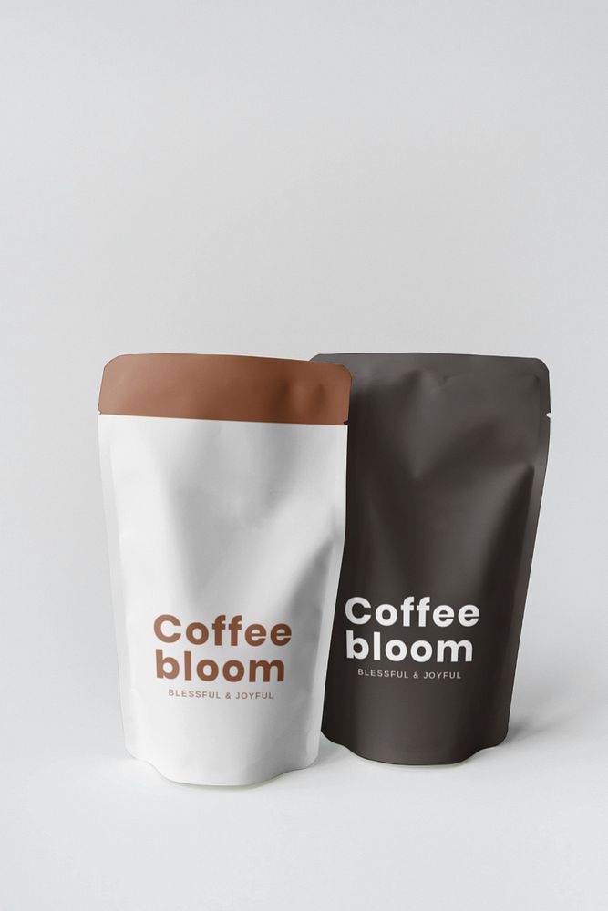 Stand up pouch bag mockup, editable product packaging design