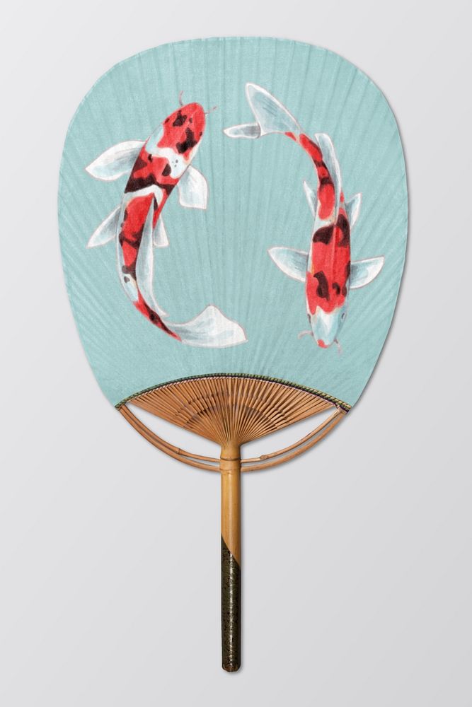 Hand fan  editable mockup