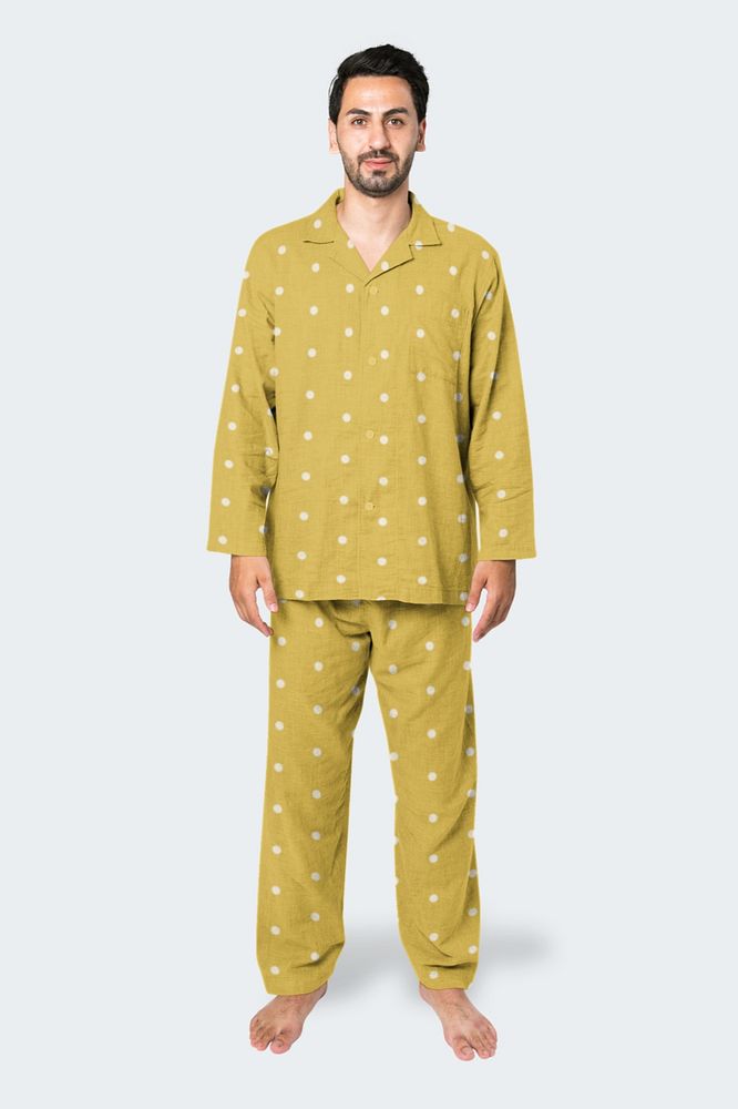 Men's pyjamas  editable mockup, sleepwear