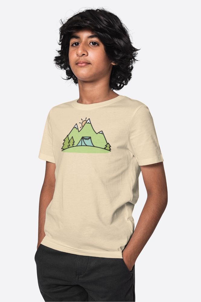 T-shirt mockup, editable teenager's fashion design