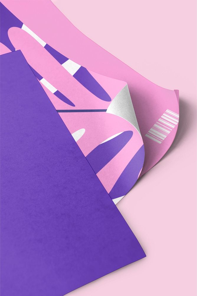 Leafy poster paper  editable mockup