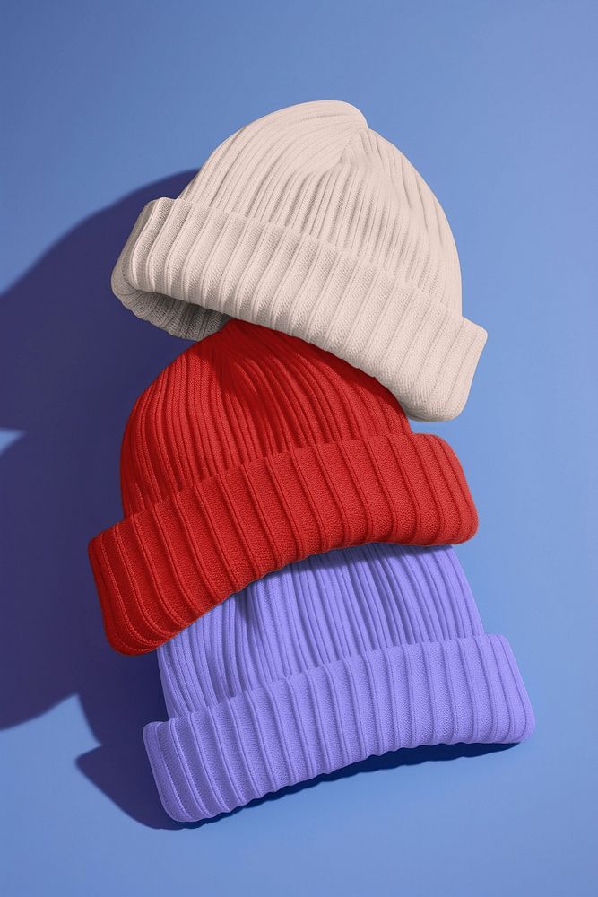 Beanies editable mockup, apparel