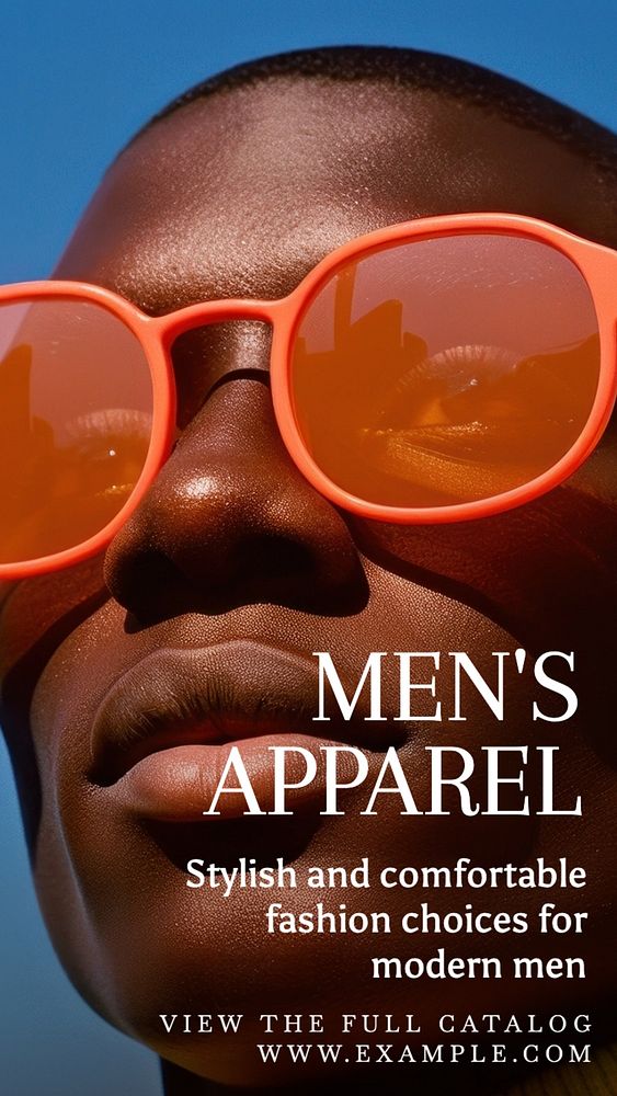 Men's apparel Facebook story template