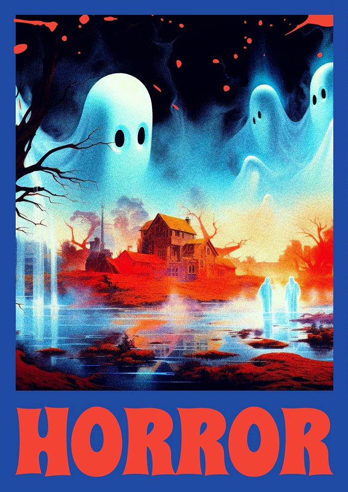 Horror poster template