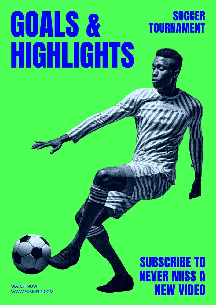 Goals & highlights poster template