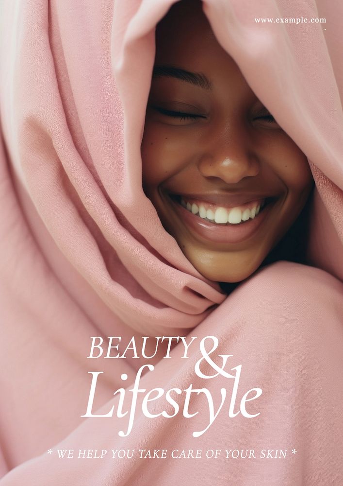 Beauty & lifestyle poster template