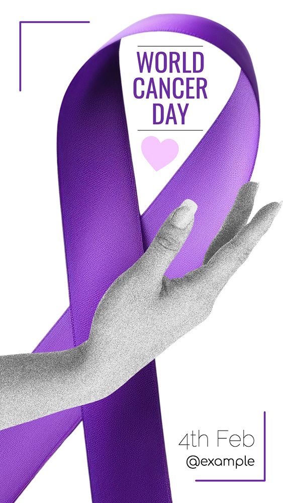 World Cancer Day Facebook story template