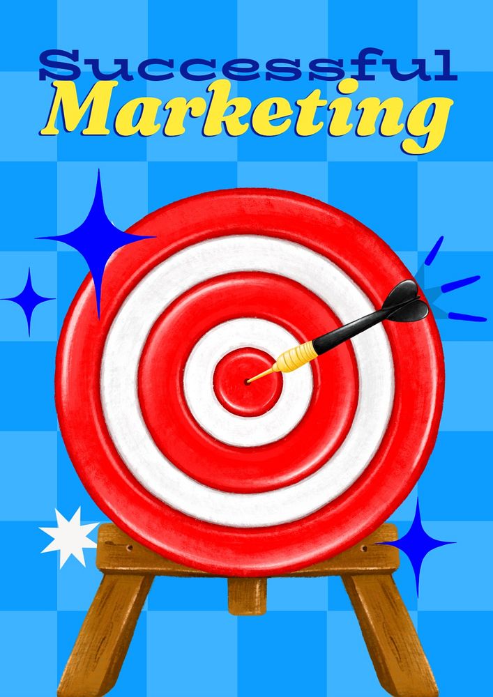 Successful marketing poster template