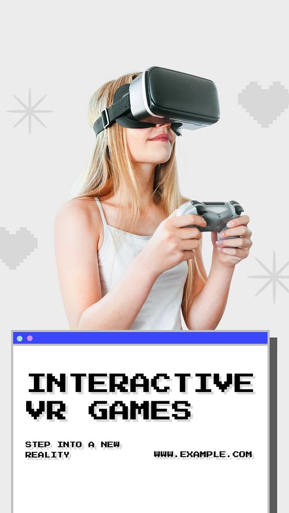 VR games Instagram story template