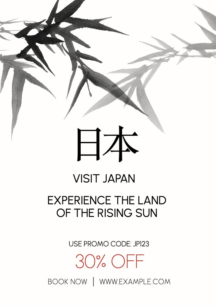 Japan poster template