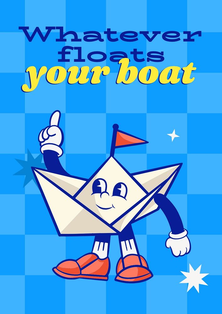 Floats your boat poster template