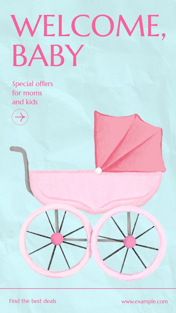 Mom & kid special offer Facebook story template