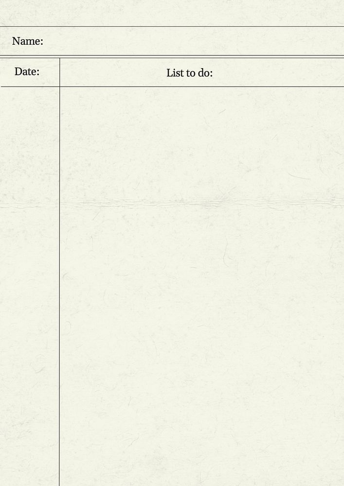 To do list planner template, editable design