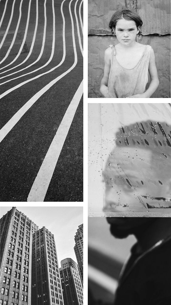 Customizable aesthetic grid photo collage