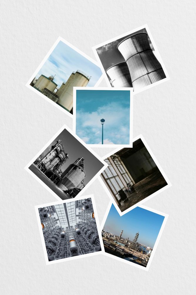 Customizable aesthetic grid photo collage