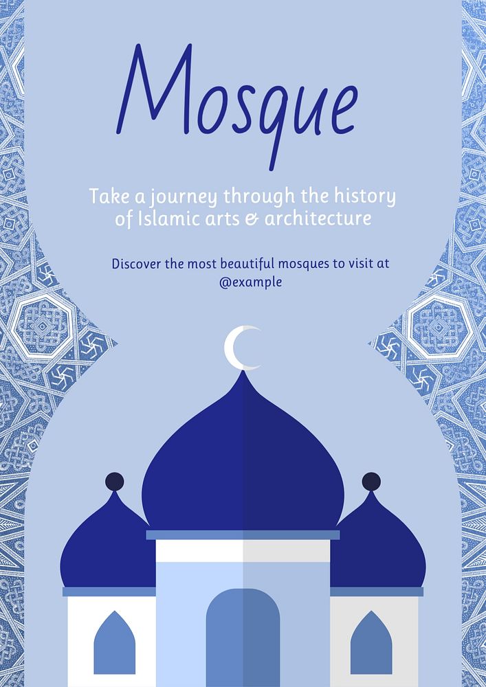 Mosque poster template | Premium Editable Template - rawpixel