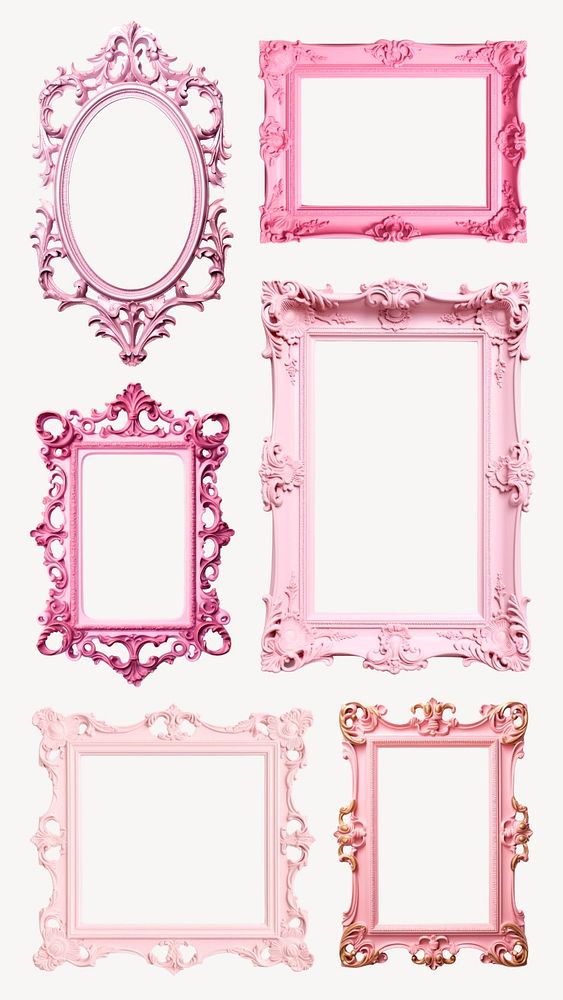 Editable pink vintage frame design | Premium Editable Design - rawpixel