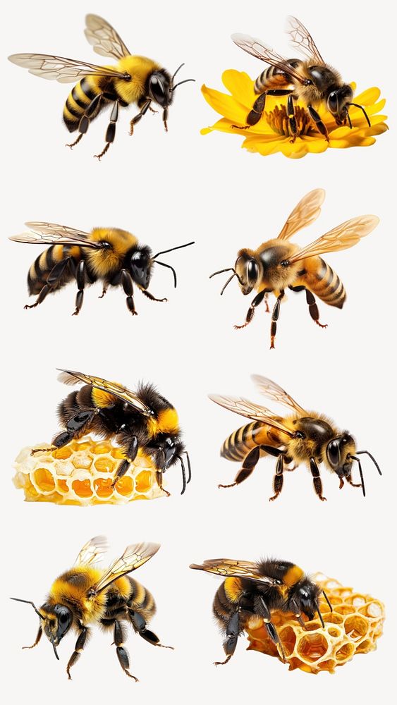 Editable honey bee design element | Premium Editable Design - rawpixel