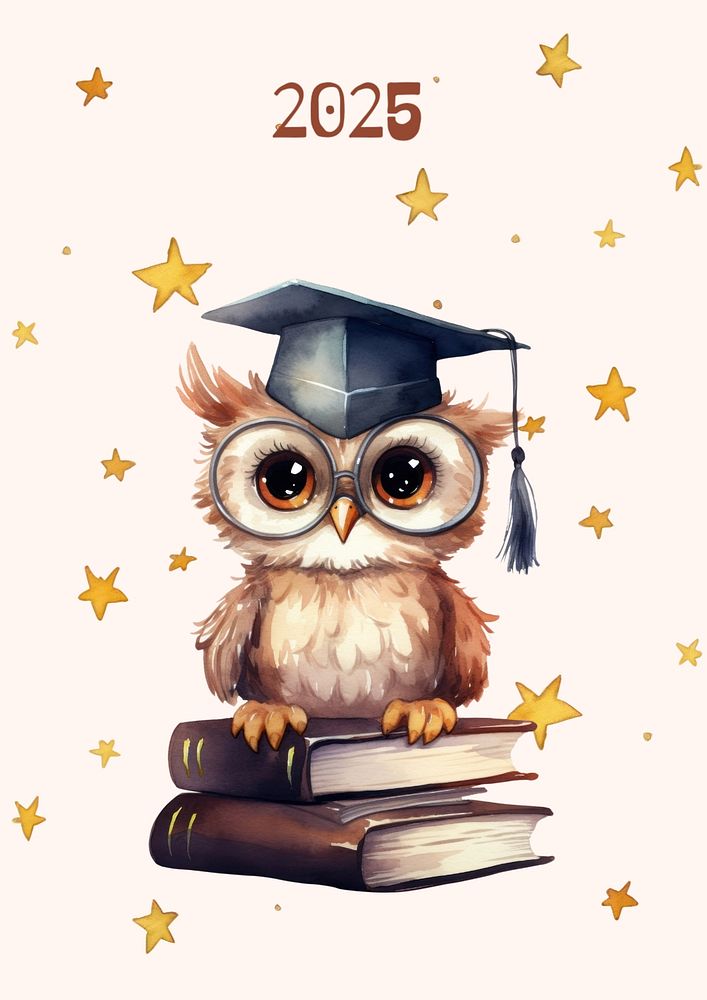 Study owl editable design, community remix