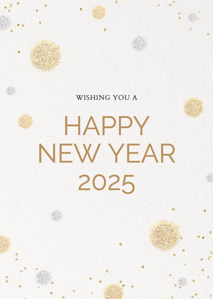 Happy new year poster template